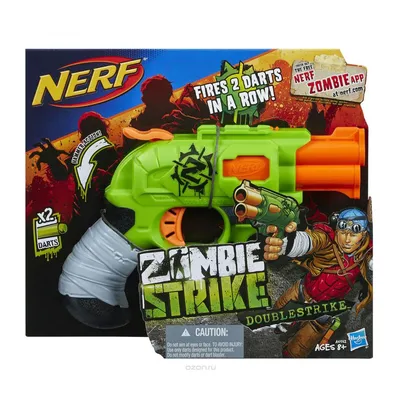 Бластер со стрелами Нёрф Зомби страйк Квадрот NERF E2673 - Nerf