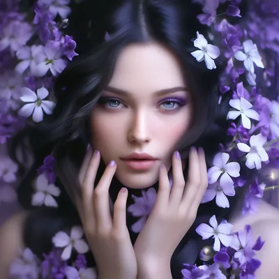 Нежно фиолетовые цветы - 69 фото