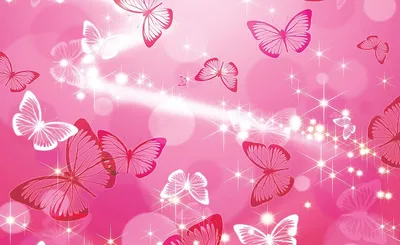Красивые две розовые бабочки на белом фоне | Премиум Фото