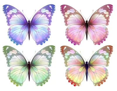 Красивые фото обои 368x254 см Розовые бабочки (332P8)+клей по цене 1400,00  грн