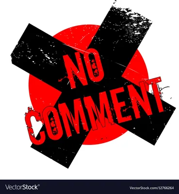 No comment rubber stamp Royalty Free Vector Image
