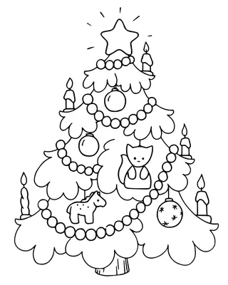 Новогодняя елка из фетра с игрушками и Дедом Морозом - купить по выгодной  цене | OldiDom.ru