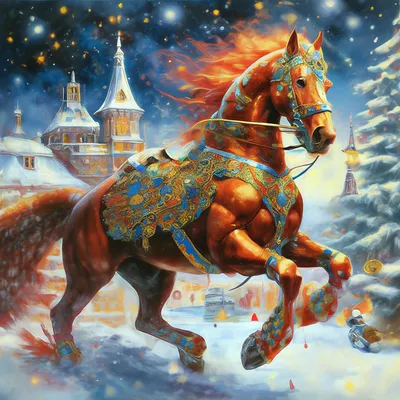 Белая Лошадь Рождественском Венке Новогодняя Рождественская Лошадь стоковое  фото ©kwadrat70 425811760