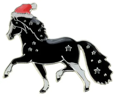 Новогодняя лошадь на шеи новогодний …» — создано в Шедевруме