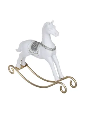Елочные украшения SP Новогодняя статуэтка Лошадь каталка