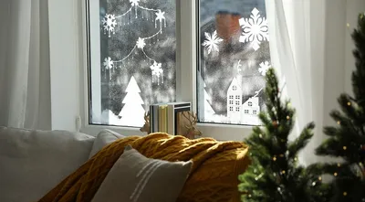 Новогодние трафареты на окна: большая подборка для украшения окон к Новому  году 2024 | Уютный дом | Дзен