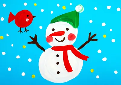 Милые Новогодние Рисунки для Детей 3-5 лет | SkillBerry | Онлайн-школа  рисования и рукоделия для детей и взрослых СкиллБерри