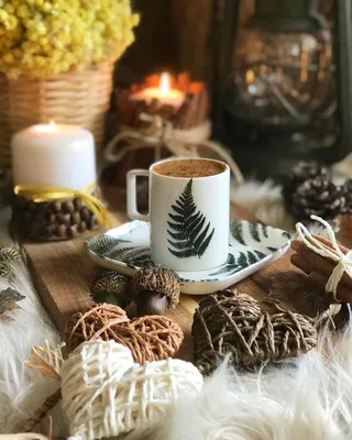 Красивое кофе зимой» — создано в Шедевруме