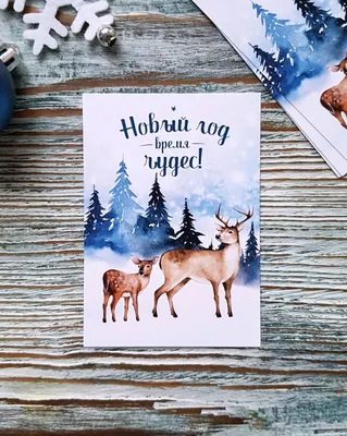 Новогодние открытки 2024 | Instagram