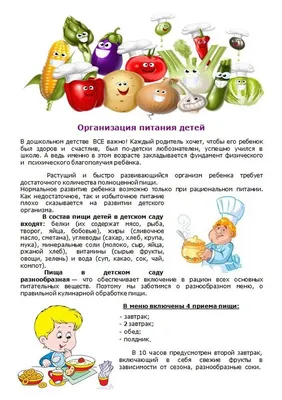 Питание - Детский-сад № 84 г. Витебска