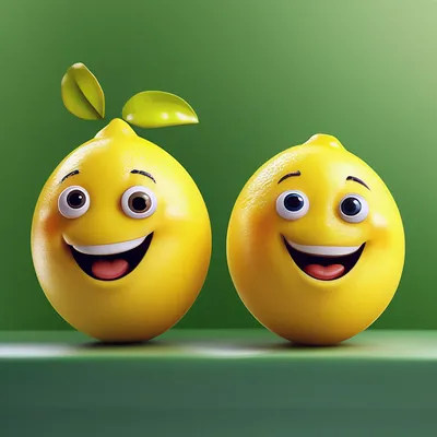 Весёлые лимончики, очень милые, …» — создано в Шедевруме