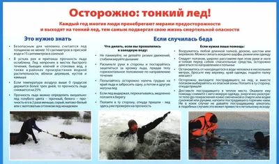 Осторожно, тонкий лед! / Администрация Гайского городского округа  Оренбургской области