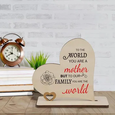 Dagu деревянный стол настольная табличка украшение знак день матери подарки  на память для мамы – лучшие товары в онлайн-магазине Джум Гик