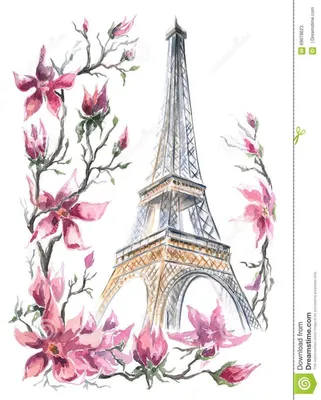 Париж картинки рисунки обои