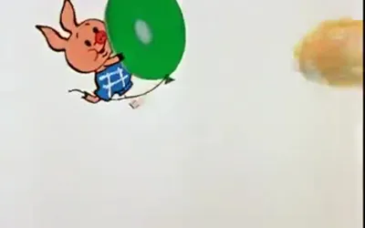 Винни Пух и Пятачок с шариком