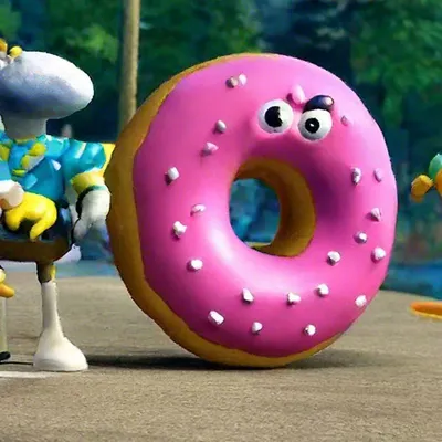 Пончик - друг Незнайки» — создано в Шедевруме