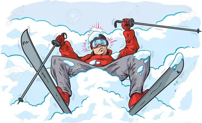 Смешной лыжник Санта иллюстрация вектора. иллюстрации насчитывающей  карточка - 27548033