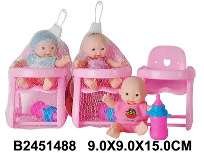 Кукла пупсик ребенок младенец для Барби ,колкий пластик,длина 4,5 см -  «VIOLITY»