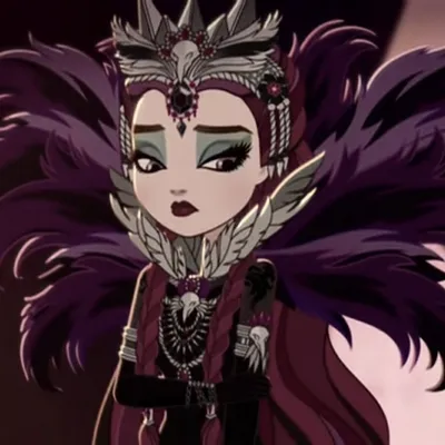 Raven Queen icon | Wallpapers roxos, Rainha má, Ever after high