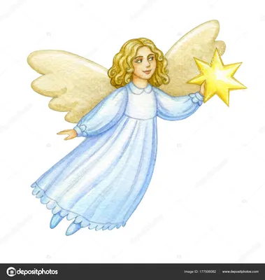 Рисунок ангел со звездой - 60 фото