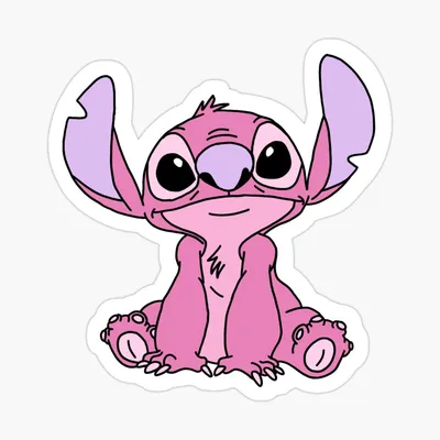 Pink Stitch\" Sticker for Sale by reedcros | Redbubble