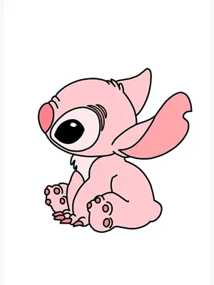 Pink-themed Stitch\" Art Board Print for Sale by destinybetts | Redbubble
