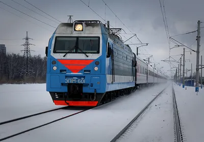 Фотографии Локомотив зимние Поезда Железные дороги