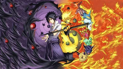 Download wallpaper Anime, Sasuke, Sasuke, Naruto, Naruto, Uchiha, Uchiha,  Uzumaki, section shonen in resolution 1920x1080