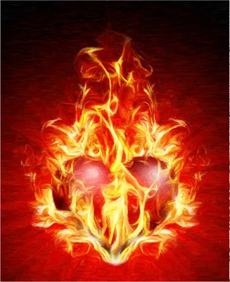 сердце в огне, Объекты Включая: энергия и обои - Envato Elements
