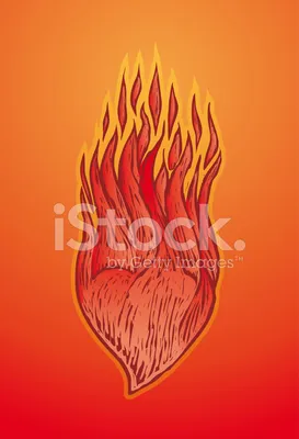 Сердце горя в огне стоковое фото. изображение насчитывающей чистка -  66496786
