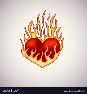 Неоновое сердце в огне» — создано в Шедевруме