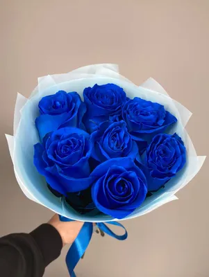 Синие розы 25 штук, Цветы и подарки Долгопрудный, Московская область,  Россия, купить по цене 14500 RUB, Монобукеты в Так красиво! с доставкой |  Flowwow