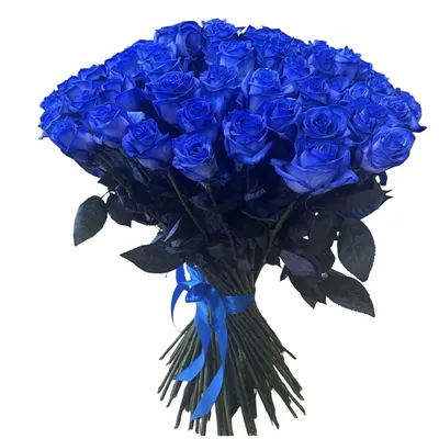 Букет синих роз 151 шт. купить с доставкой в Москве. Цена от 40770 ₽