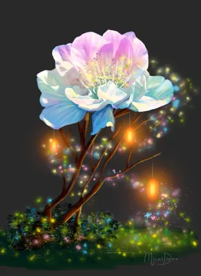 Сказочный цветок рисунок - 51 фото