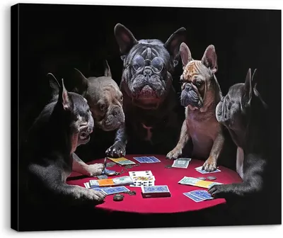 Собаки играют в покер холст стены Искусство Смешные принты | AliExpress