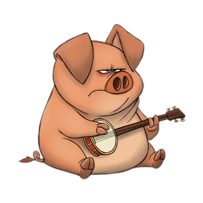 смешное изображение свиньи которая ест арбуз PNG , поросенок, арбуз,  свинина PNG картинки и пнг рисунок для бесплатной загрузки