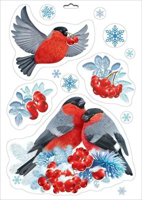 Снегири с ягодами рябины и еловыми ветвями бесшовный узор зимний фон с  птицами | Премиум векторы