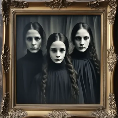 Старинное семейное фото призраков с …» — создано в Шедевруме