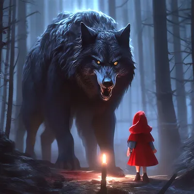 Страшный волк в лесу - 70 фото