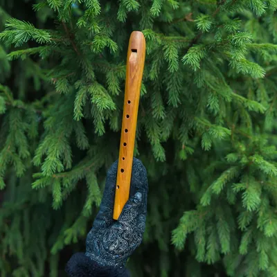 Пластиковая свирель (продольная флейта) желтого цвета, мундштук и  самоучитель в комплекте. цена, купить в магазине Jool.ru