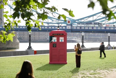 Barbie x Doctor Who: Pink Tardis appears at Tower Bridge | Evening Standard
