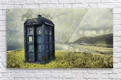 Doctor Who Painters Tape Tardis Front Door Decor - Hello Creative Family