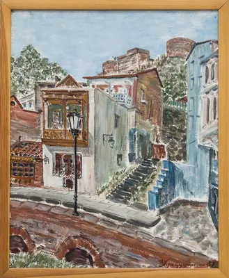 Картина Старый Тбилиси, художник Наталья Дмитриева