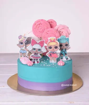 Торт с куклами ЛОЛ / LOL cake | Идеи кексов, Тематические торты, Торт