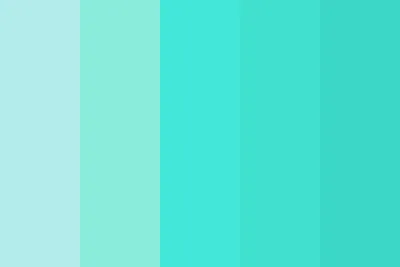 Shades of Turquoise Color Palette