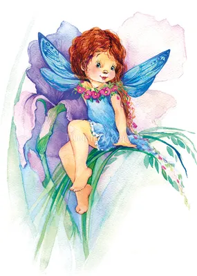 Фотообои \"Цветочная фея с бабочками\" - Арт. 211426 | Купить в  интернет-магазине Уютная стена