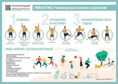 Утренняя гимнастика упражнения в картинках обои