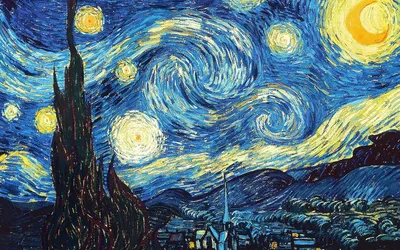 Масляная живопись — Ван Гог — Флюид Арт — Художественная Школа