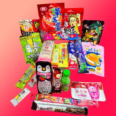 Китайские сладости / из Азии / Подарок на день рождения / Детский бокс /  Подарочный набор / Вкусняшки из Китая Японии | AliExpress