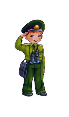 Профессия военный — картинка для детей — Все для детского сада